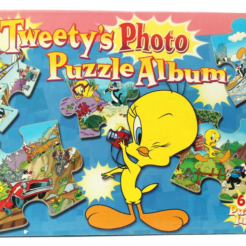 Tweety's Bird 2007 Photo Puzzle Album Book 6 BIG Complete Puzzles Looney Tunes
